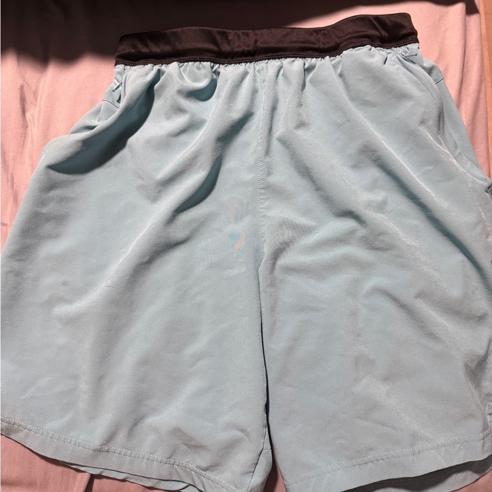 Adidas Athletic Shorts Mens Medium Blue Training Gym Running Shorts Climalite
